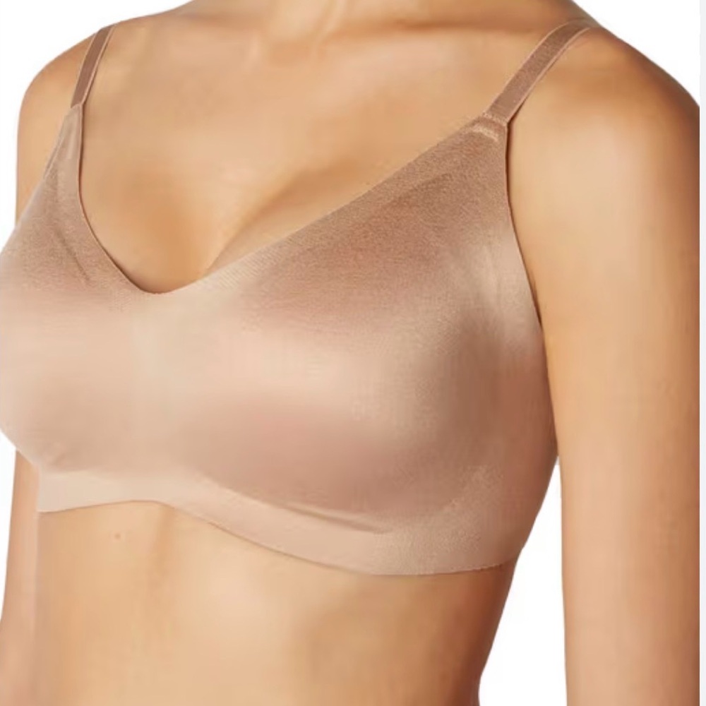 Nwt Womens XL Non Wired Padded Bra Bralette Nude Support‎ Comfort Lingerie Soft